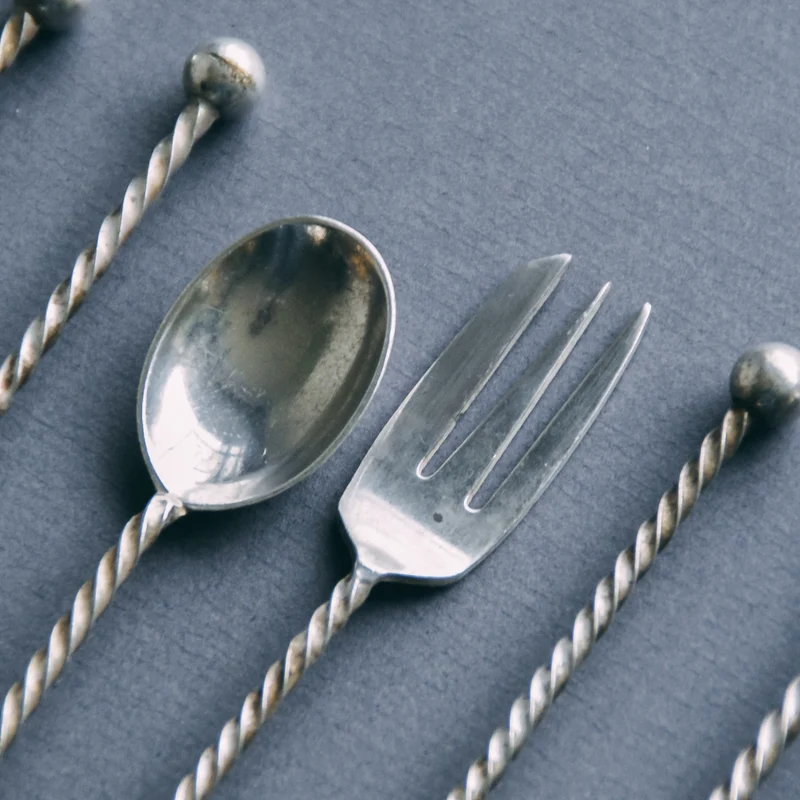 Silver Plated Forks & Spoons (set of 5)