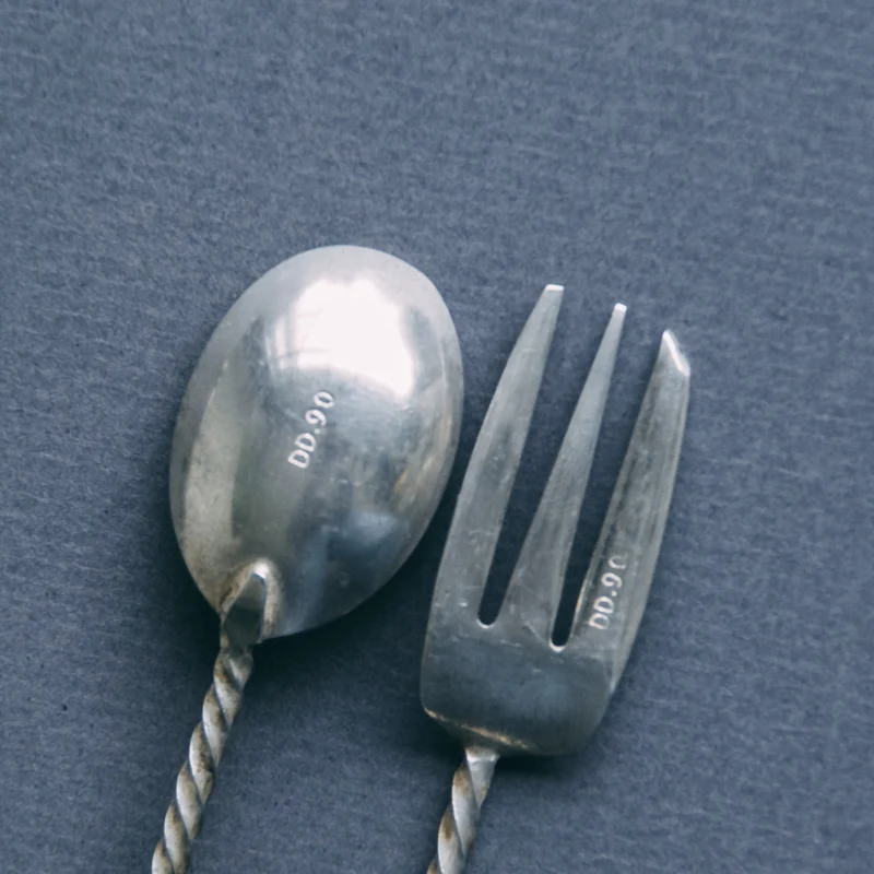 Silver Plated Forks & Spoons (set of 5)