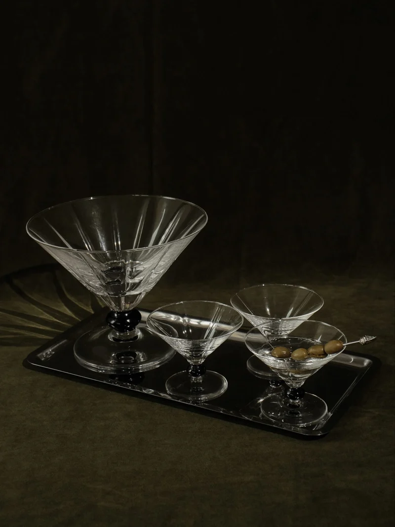 Crystal Serving Bowl and Coupe Set (4 pieces)