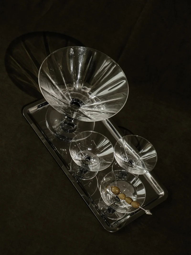 Crystal Serving Bowl and Coupe Set (4 pieces)
