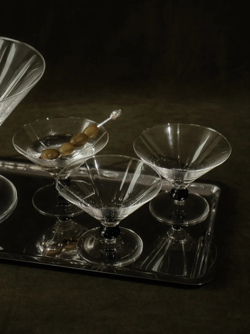 Crystal Serving Bowl and Coupe Set (4 pieces)