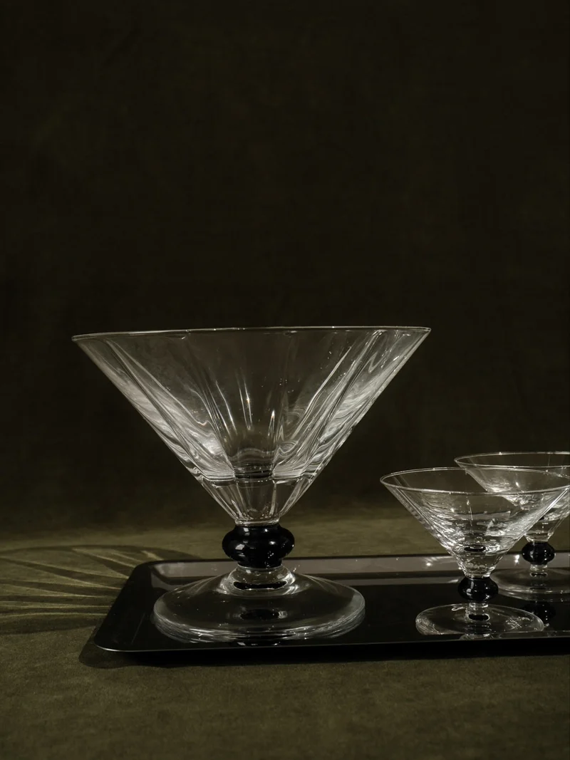 Crystal Serving Bowl and Coupe Set (4 pieces)