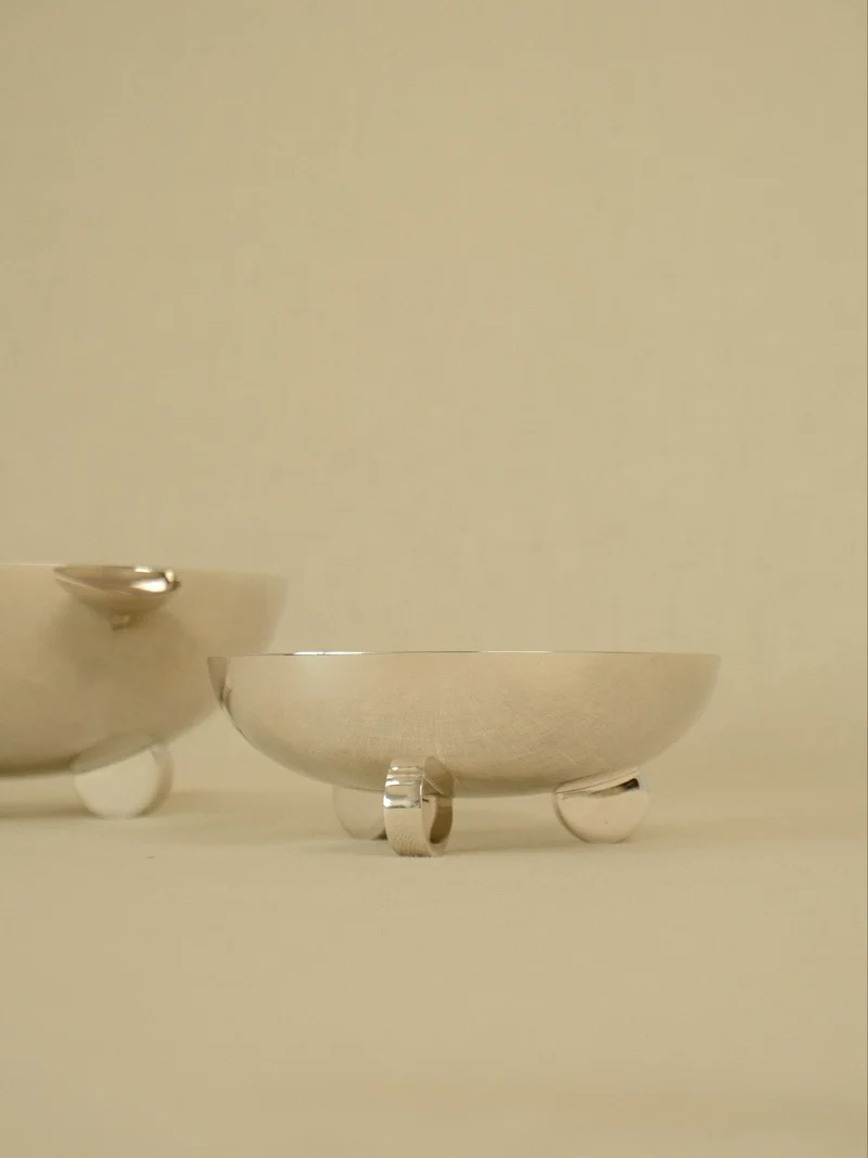 Set of 3 Ercuis Escapade Silver-Plated Bowls