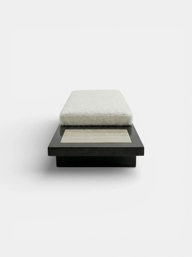 Sybille Black And Ivory Onyx Bench