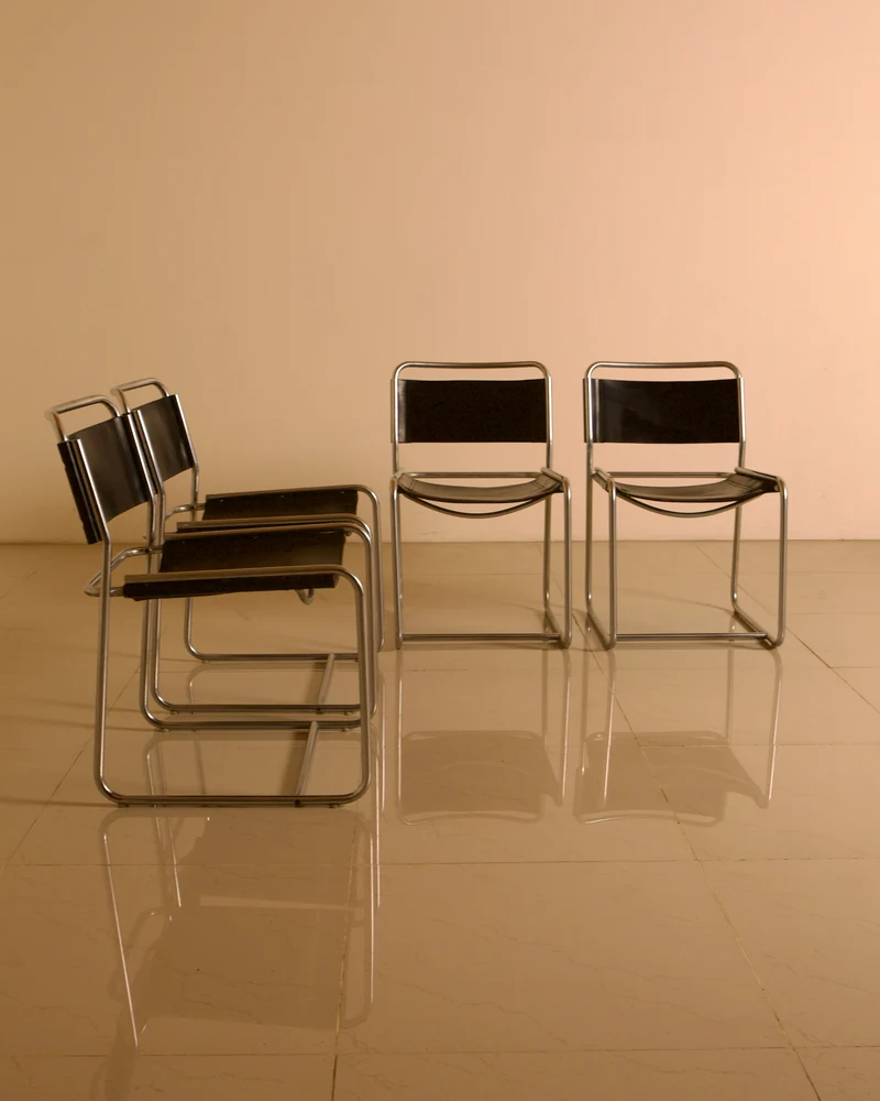 Ensemble de 4 chaises "SE18" par Claire Bataille & Paul Ibens pour Spectrum 60's