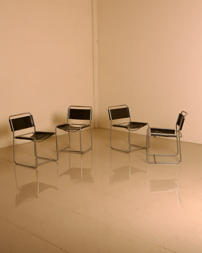 Ensemble de 4 chaises "SE18" par Claire Bataille & Paul Ibens pour Spectrum 60's