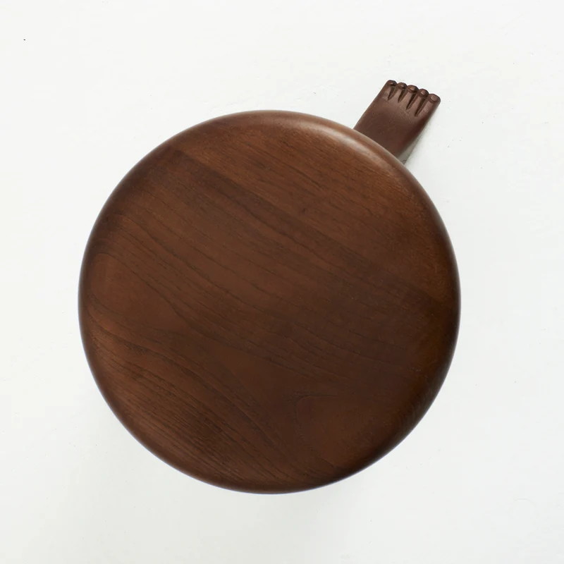 Foot Stool in Black Chestnut