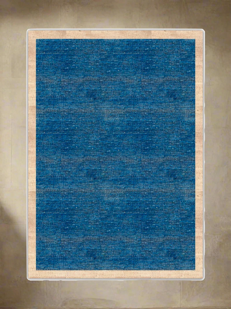 Contrast Border Kilim - Handwoven Rug