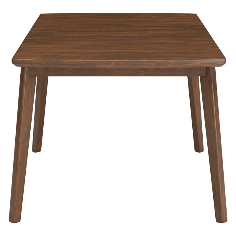Table de salle à manger extensible en bois/placage de manguier brun - Lyncott
