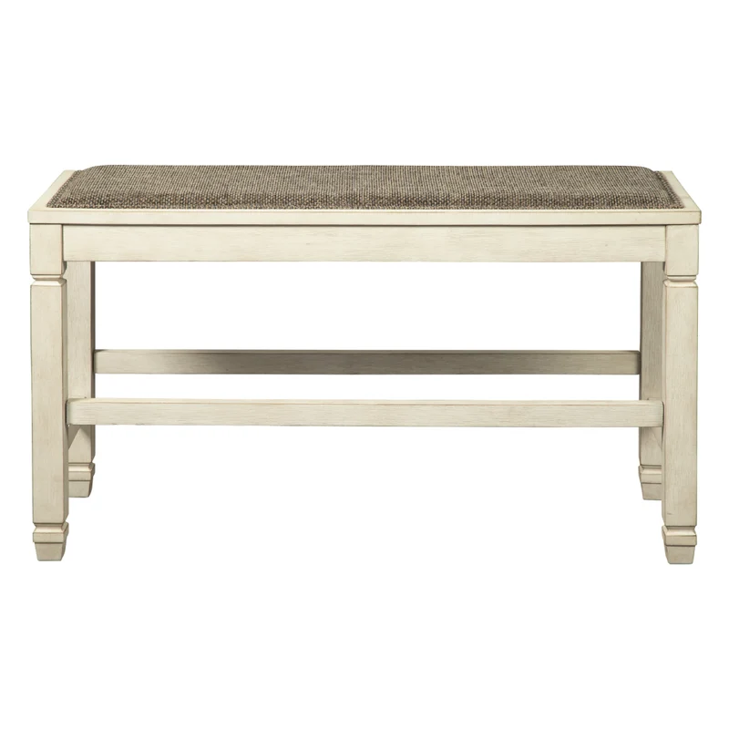 Banc de salle à manger rembourré en tissu brun - Bolanburg