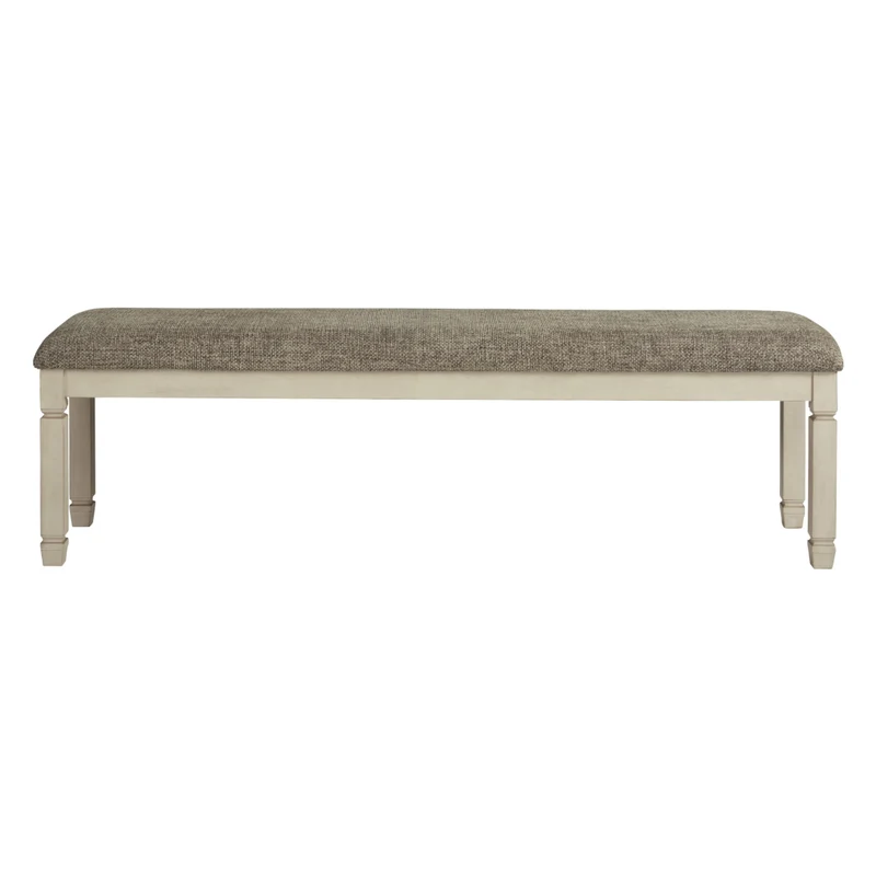 Banc de salle à manger rembourré en tissu brun - Bolanburg