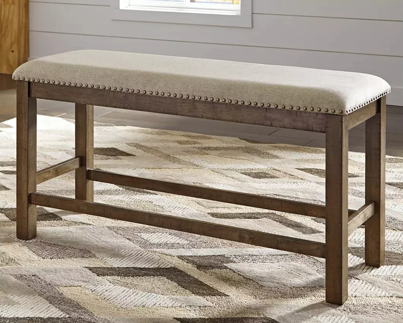 Banc de salle à manger en bois avec assise rembourrée - Moriville