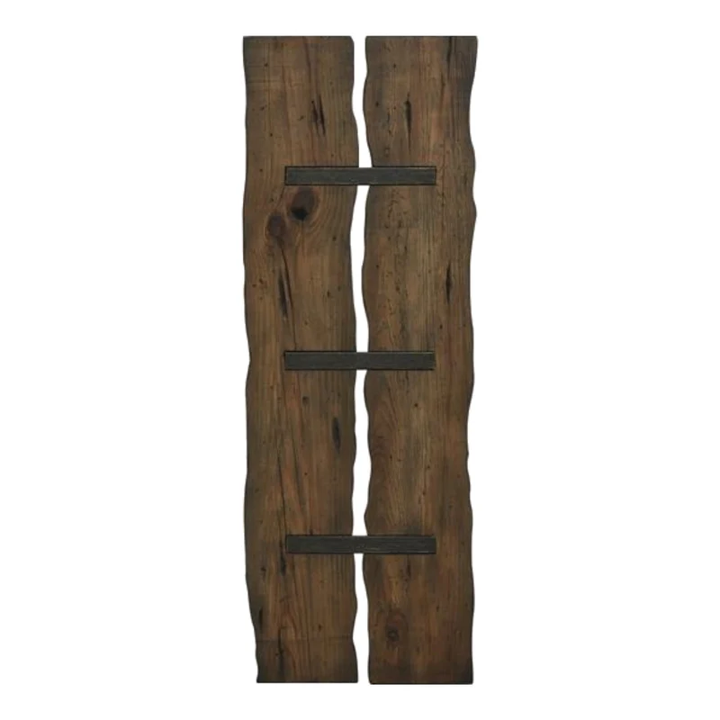 Table console en bois brun rustique et métal - Darthmouth