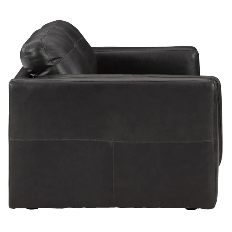 Causeuse en cuir noir - Amiata