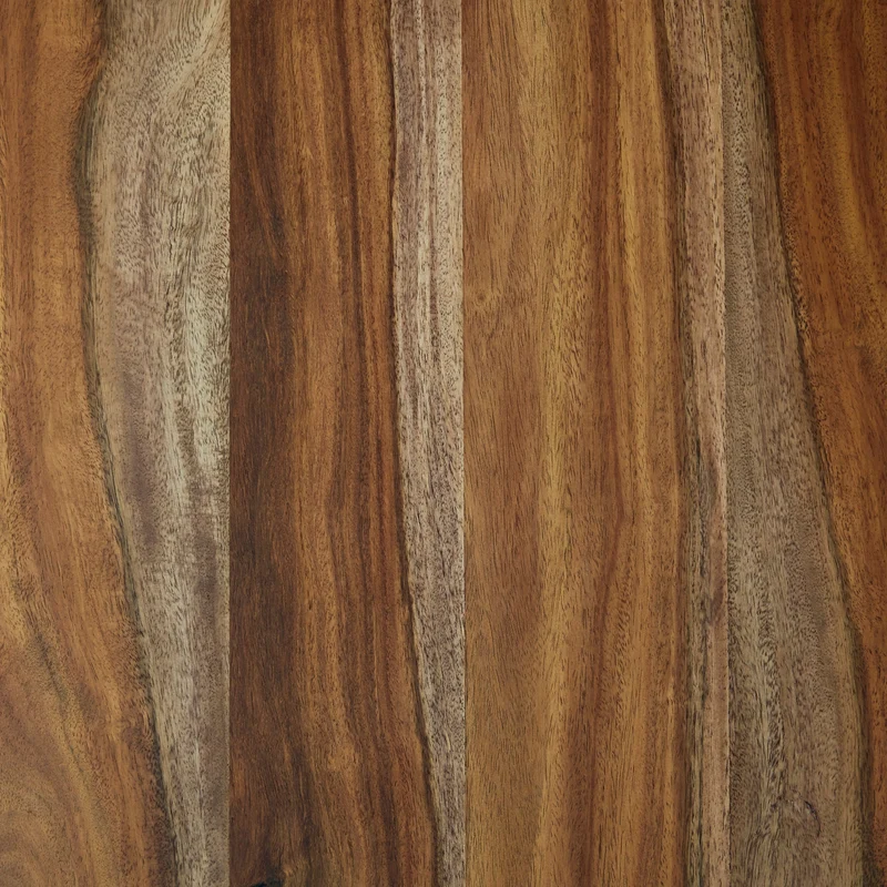 Table de chevet à 2 tiroirs en bois/MDF brun naturel - Dressonni