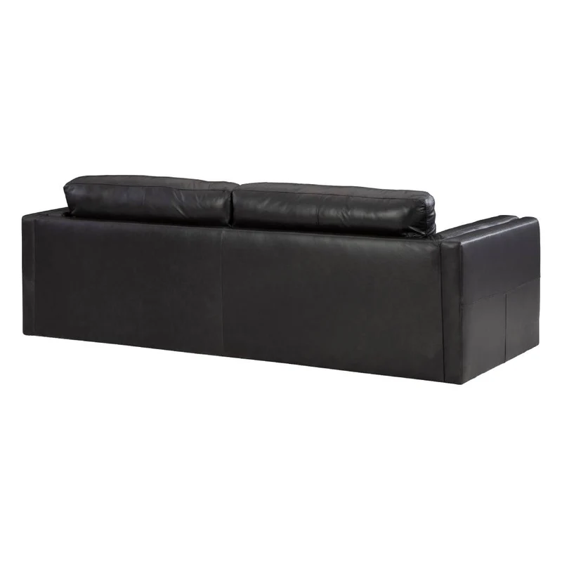 Sofa condo en cuir noir - Amiata