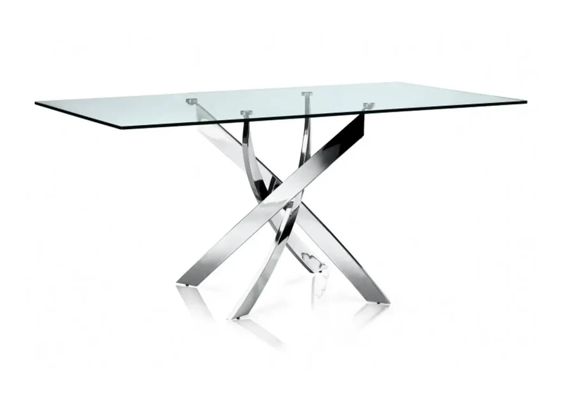 Table repas 6 chaises blanches - Design