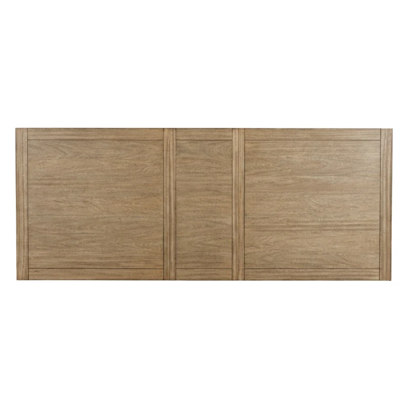 Table de salle à manger extensible en bois/placage brun clair - Tomtyn