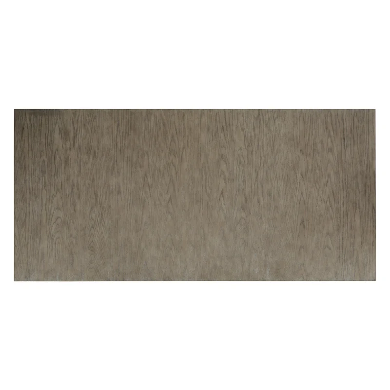 Table de salle à manger rectangulaire en bois/placage brun grisâtre - Chrestner