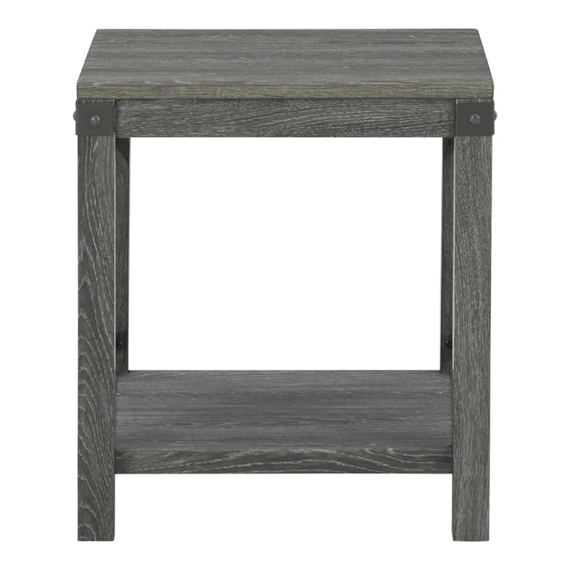 Table d'appoint en bois/stratifié brun grisâtre - Freedan