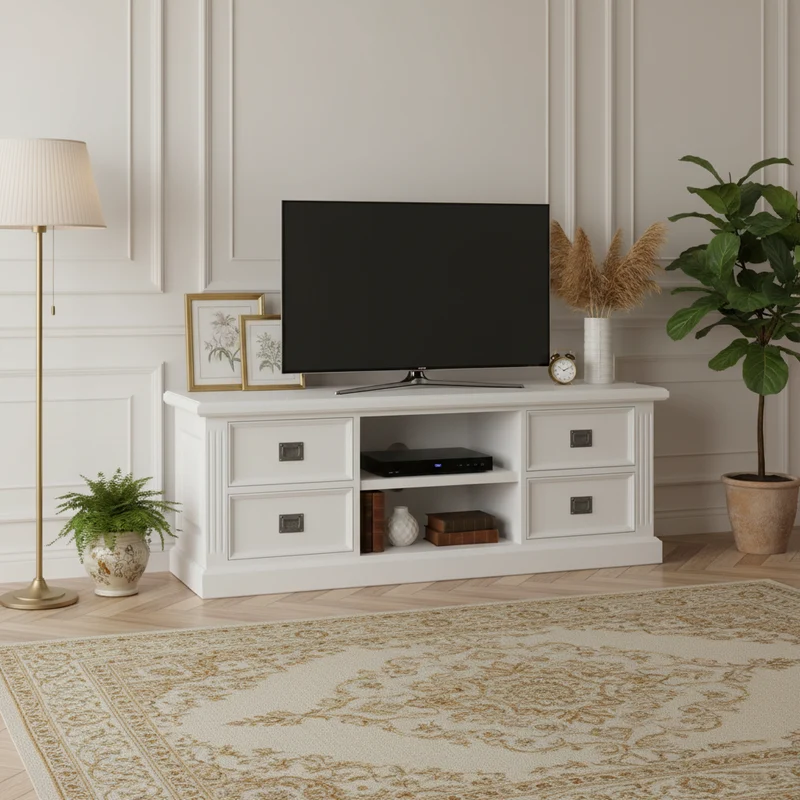 Meuble TV 4 tiroirs "Romance"