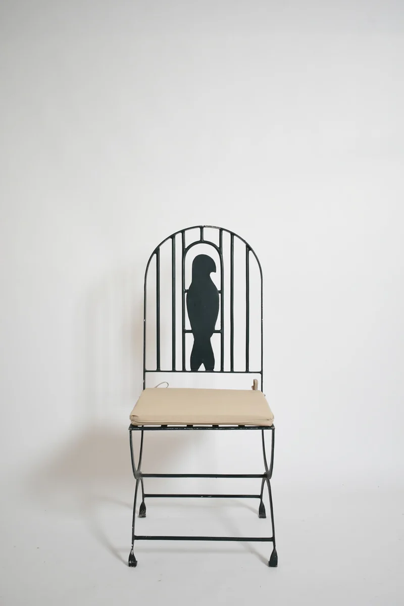 Pair of Wrought Iron Bird Cage Chairs, 1960s