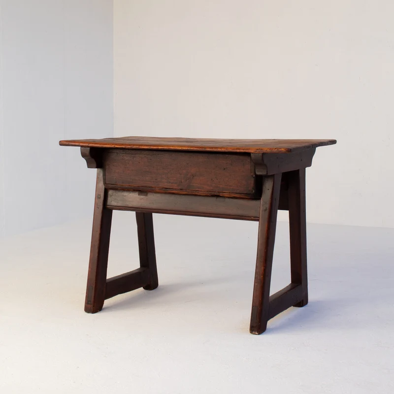 Primitive Solid Wood Side Table
