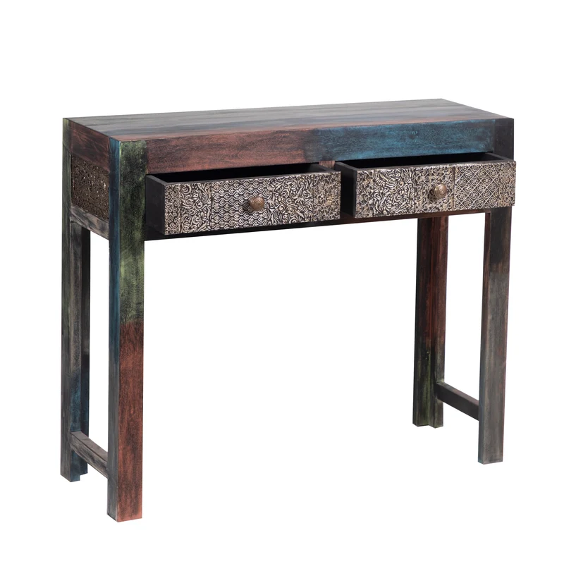 Console sculptée multicolore | Manguier Pushkar