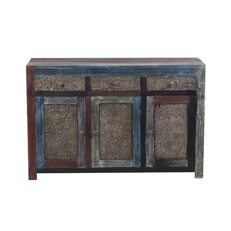 Buffet sculpté multicolore | Manguier Pushkar