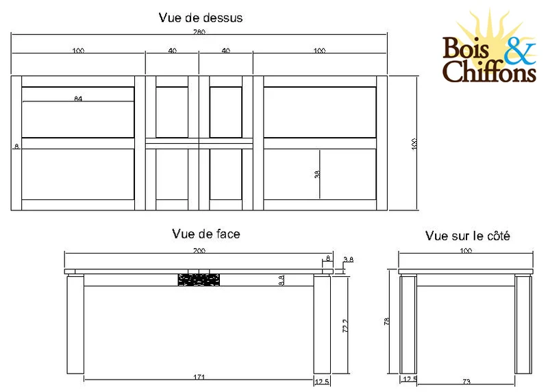 Table rectangulaire en bois sculpté bicolore 200/280 | Acacia Maya