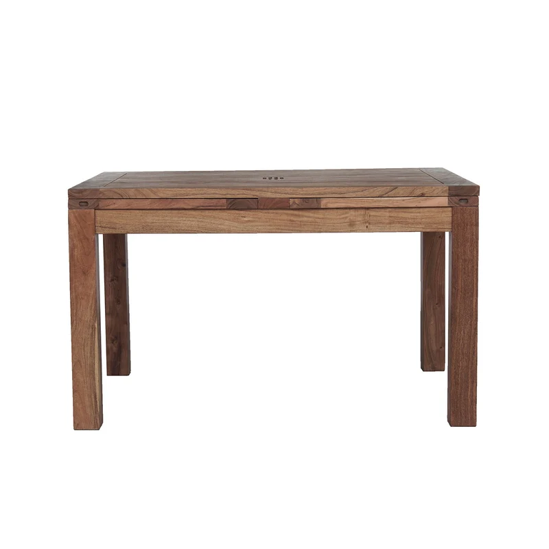 Table à manger rectangulaire allonge 130x90cm miel - Acacia Gordon
