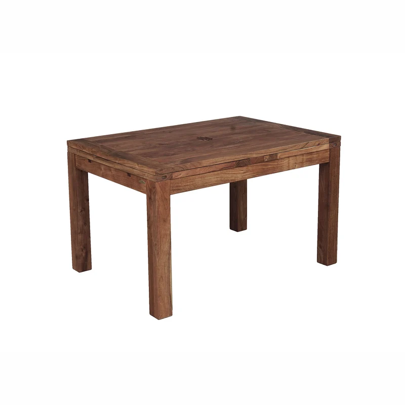 Table à manger rectangulaire allonge 130x90cm miel - Acacia Gordon