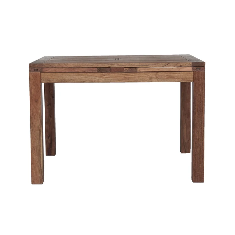 Table haute mange debout rectangulaire 130x90 miel | Acacia Gordon