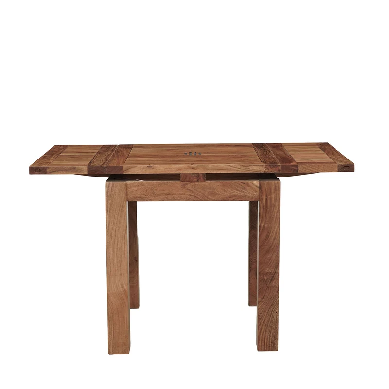 Petite table à manger carrée allonge 70 miel | Acacia Gordon