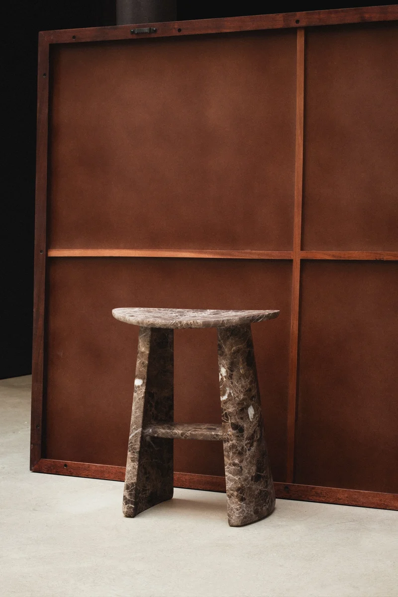 Marble LEIRIA stool