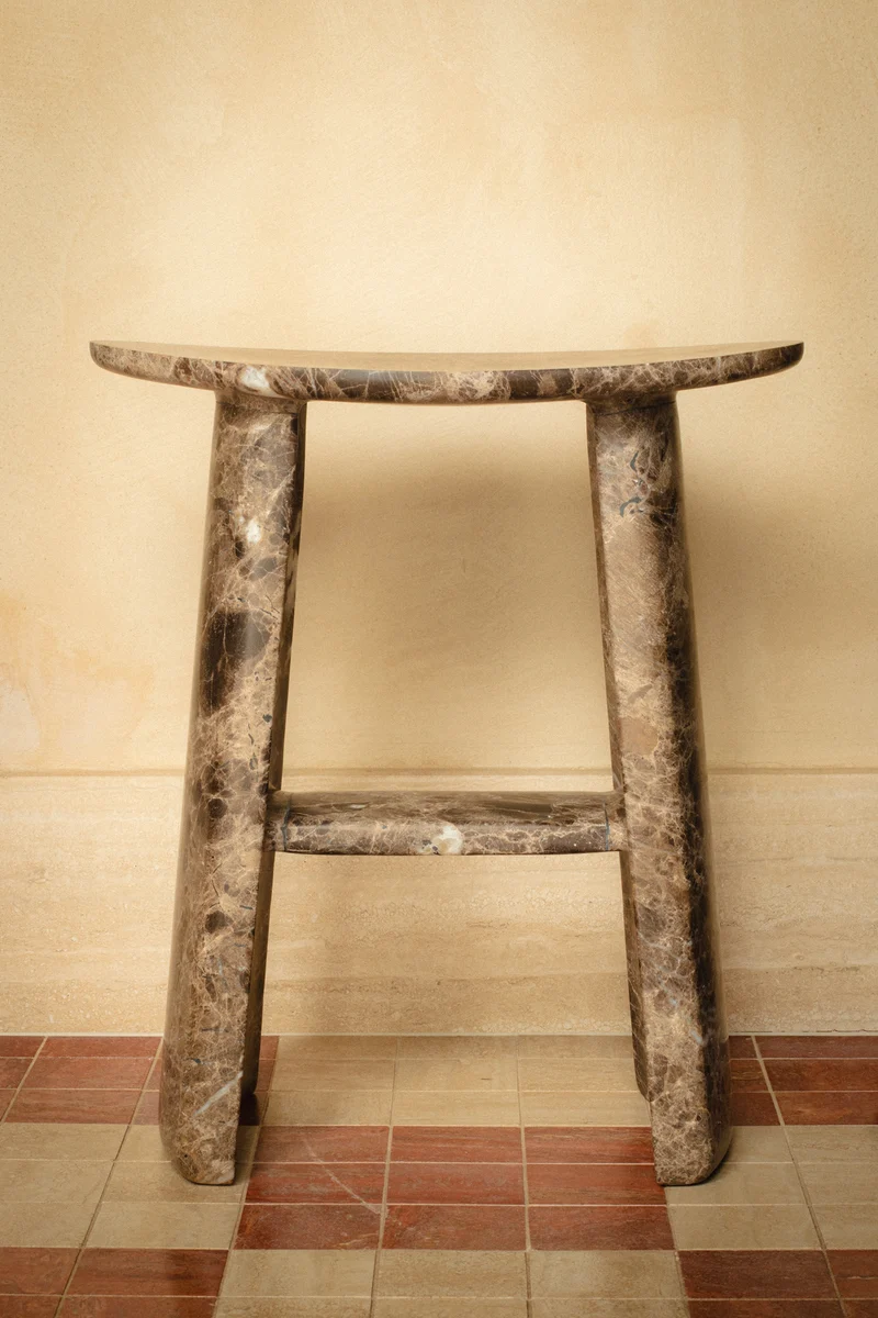 Marble LEIRIA stool