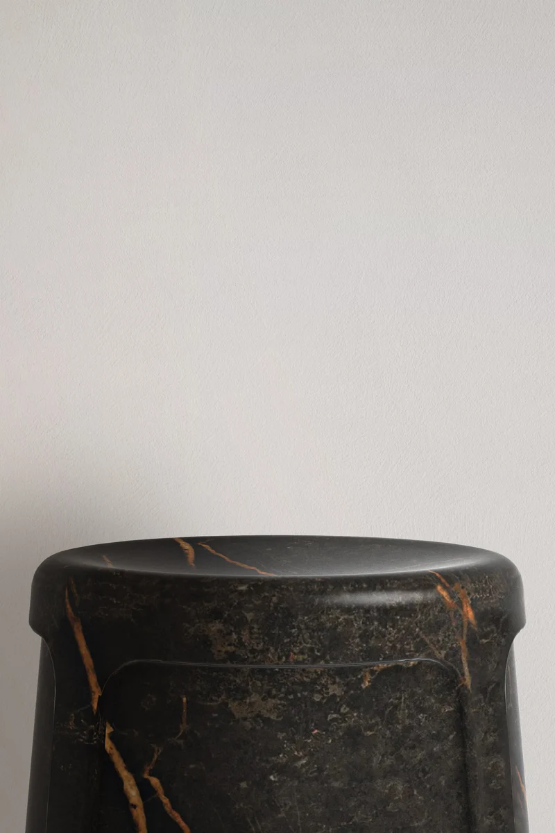 Sculptural Marble NITO Stool