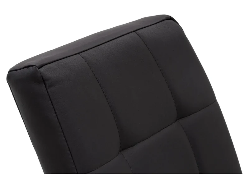 Table chromé 6 chaises noires - Design