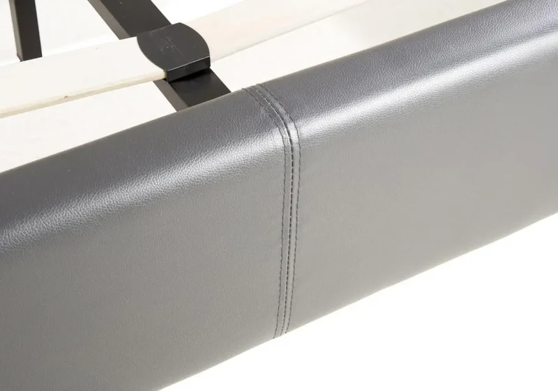 Lit double simili gris - Soft