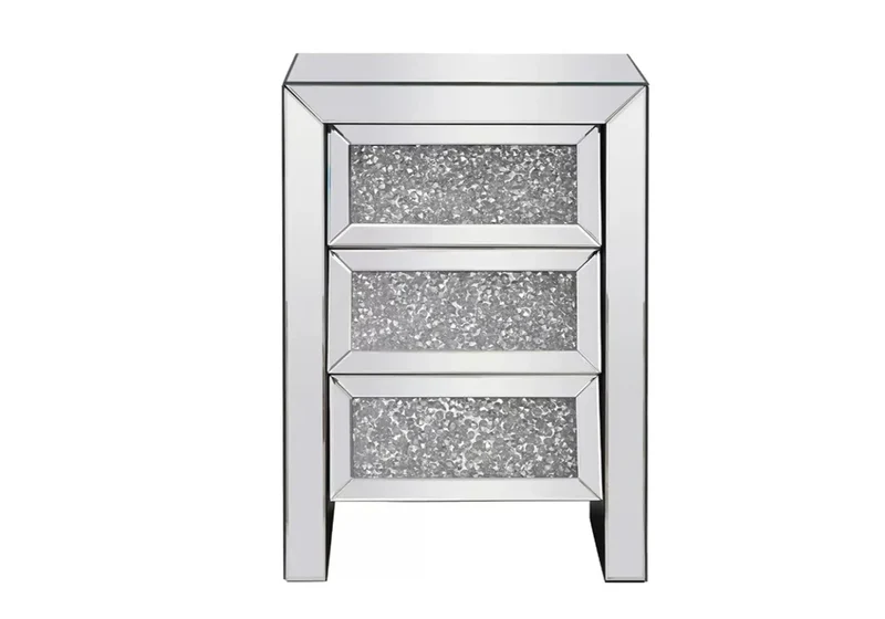 Chevet miroir design diamant - Ava
