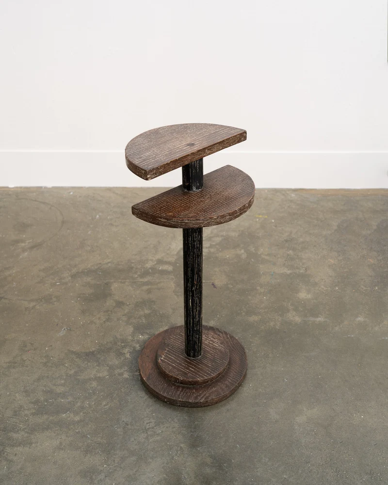 Modernist Cerused Oak Side Table