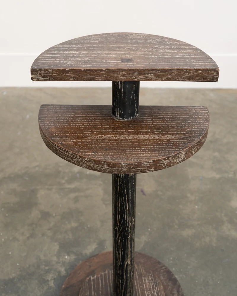 Modernist Cerused Oak Side Table
