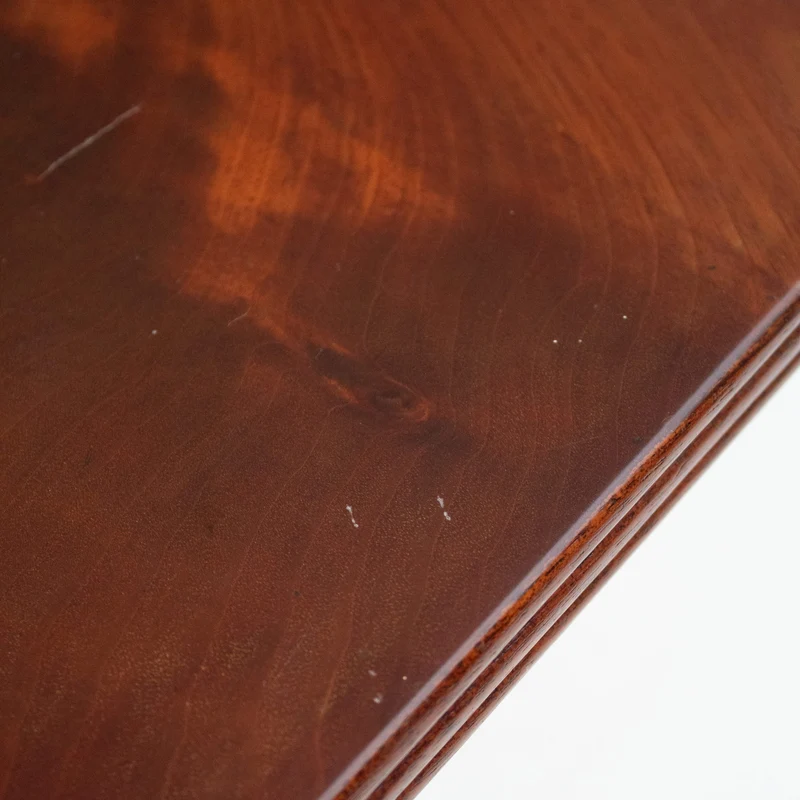 Michel Briard Hexagonal Pedestal Table in Mahogany