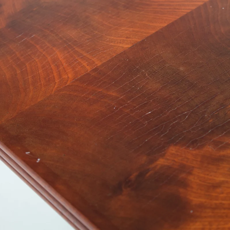 Michel Briard Hexagonal Pedestal Table in Mahogany