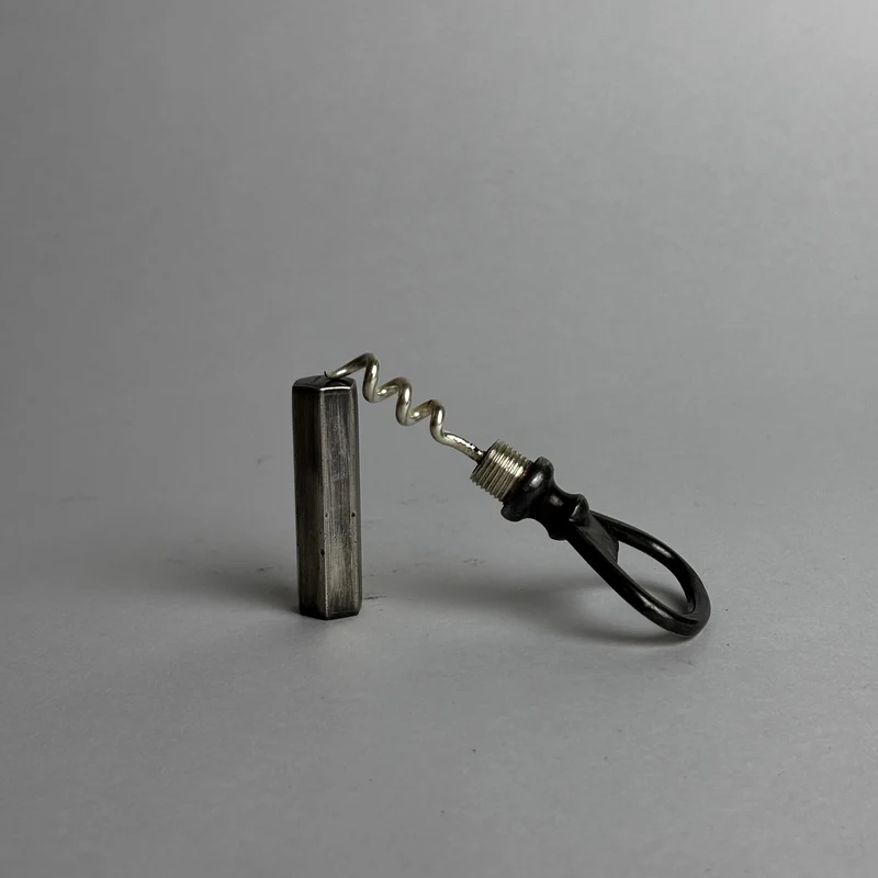 Sterling Silver Cork Screw and Bottle Opener