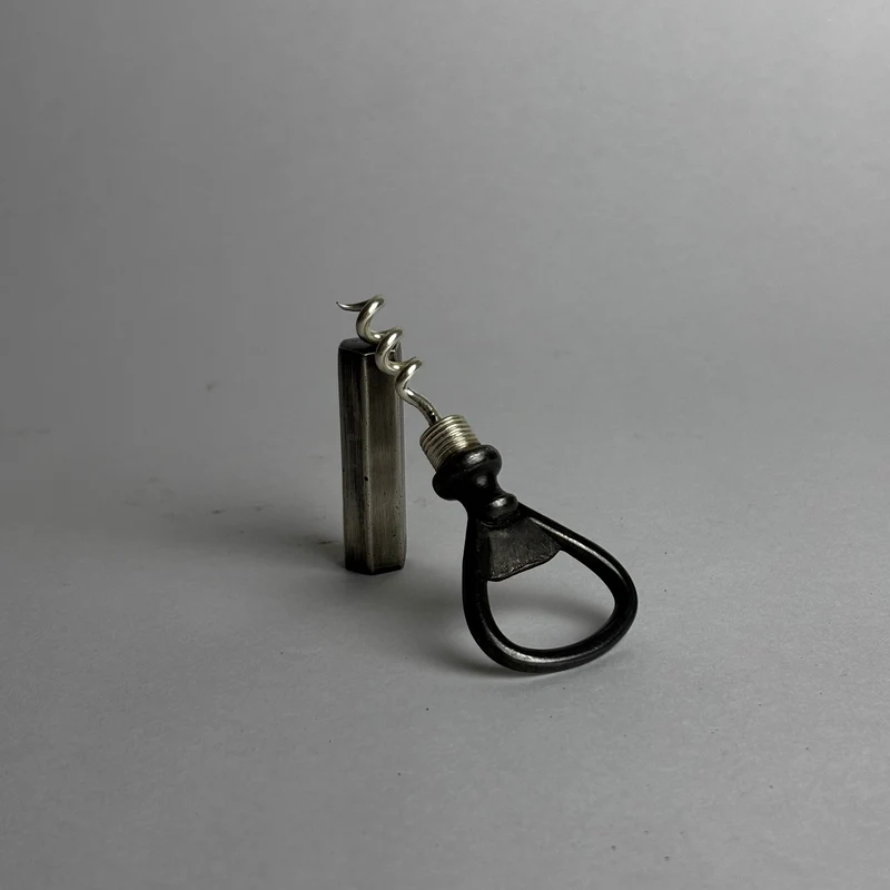 Sterling Silver Cork Screw and Bottle Opener