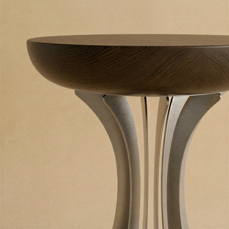 Fibonacci Stainless Steel Side Table