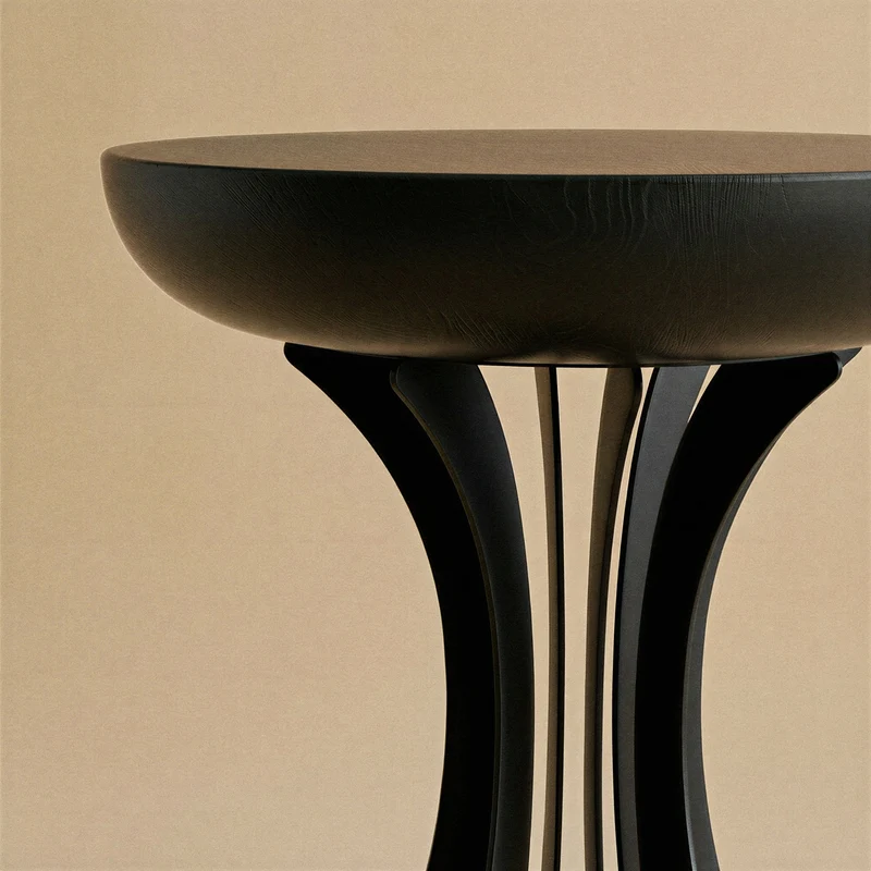 Fibonacci Side Table - Black