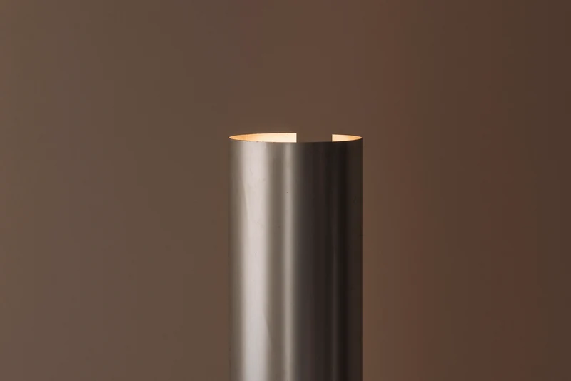 Vintage Sculptural metal tube floor lamp, Italy 1960s