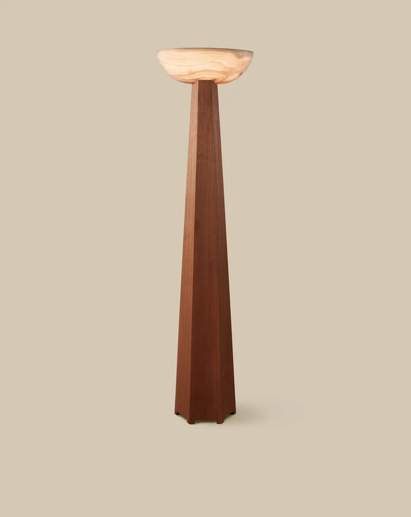 Vesuvius Alabaster Floor Lamp